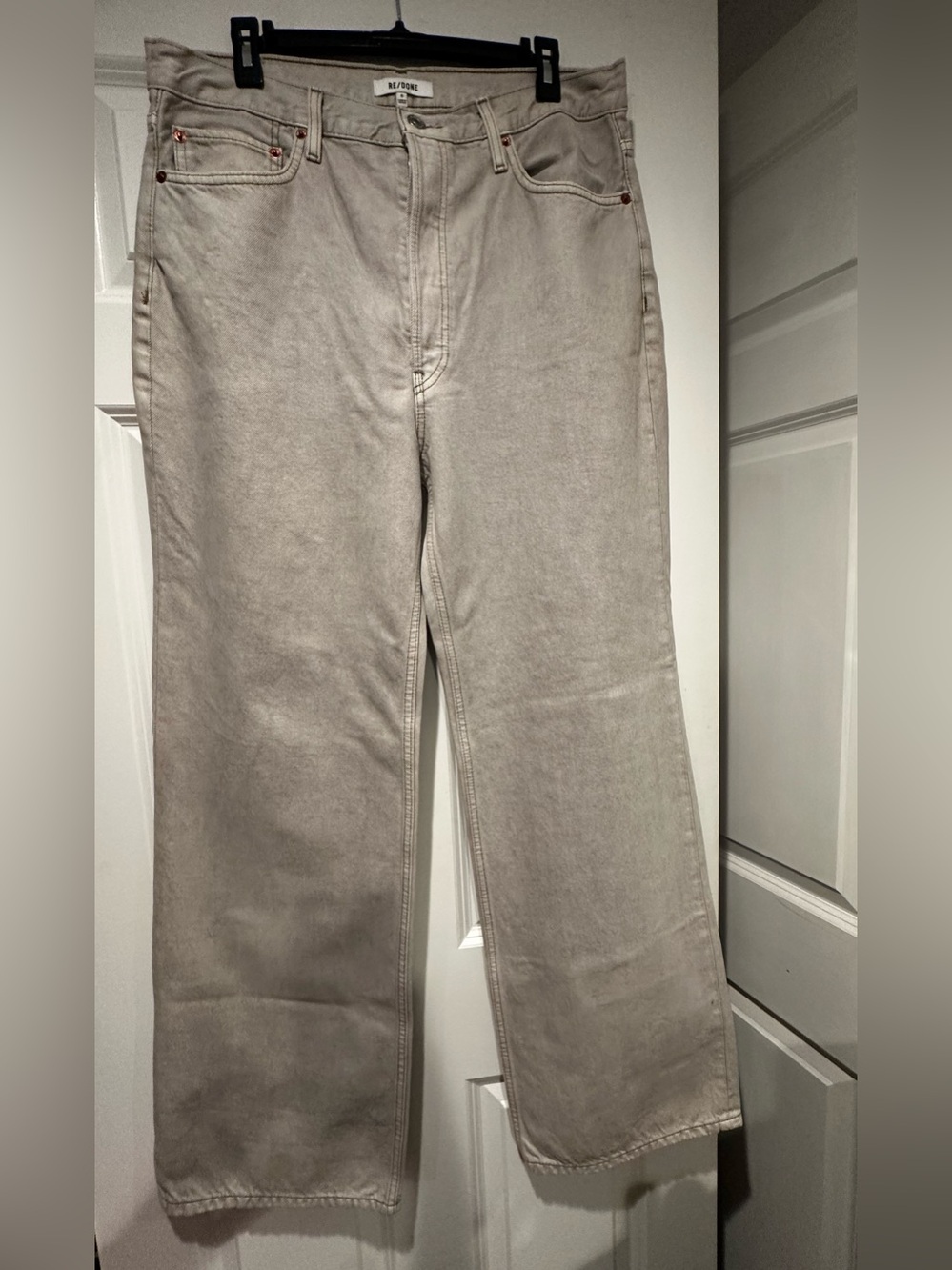 Re/Done Women's Light Tan Chinos